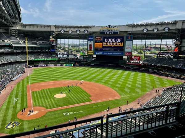 American Family Field, section: 418, row: 3, seat: 14