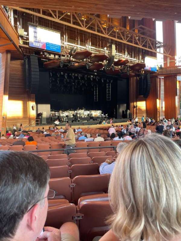 Filene Center, section: Rear Orchestra L, row: GG, seat: 43