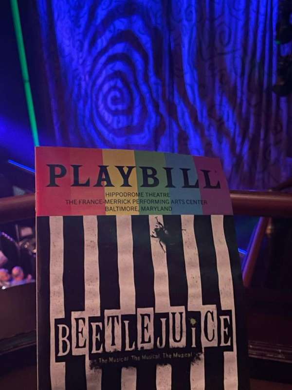 Hippodrome Theatre, section: Right Box 3, row: 1, seat: 1
