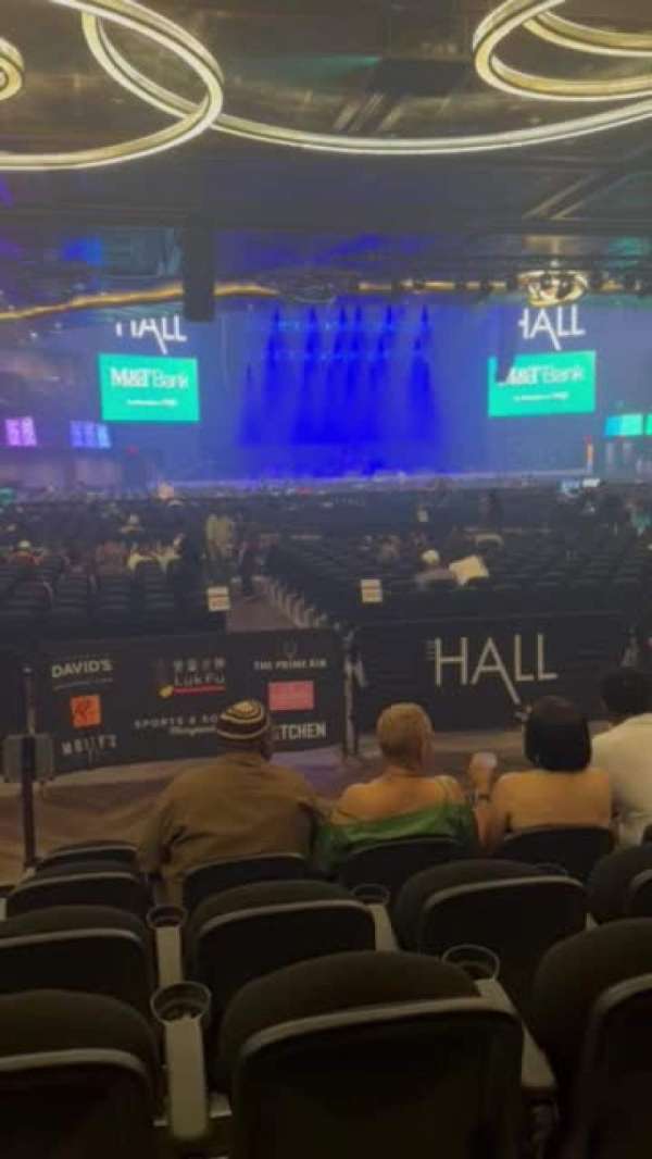 The HALL at Live!, section: 100, row: B