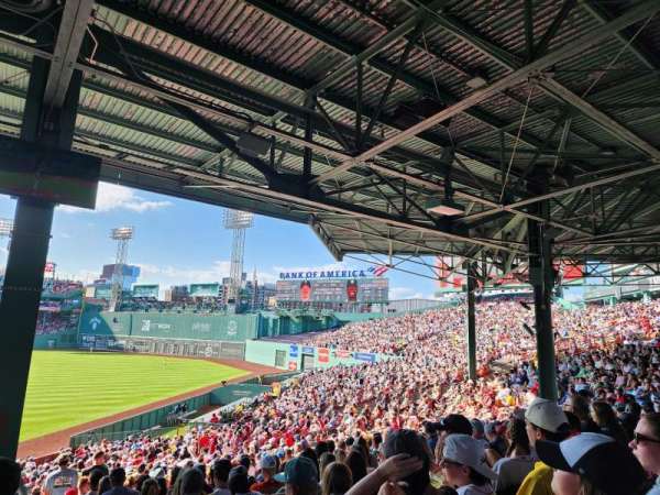 Fenway Park, section: Grandstand 4, row: 9, seat: 1