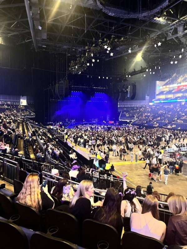 The O2, London, section: 105, row: S, seat: 147