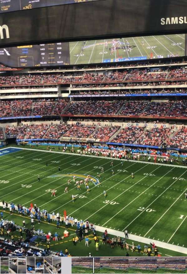 SoFi Stadium, section: 328, row: 1, seat: 13