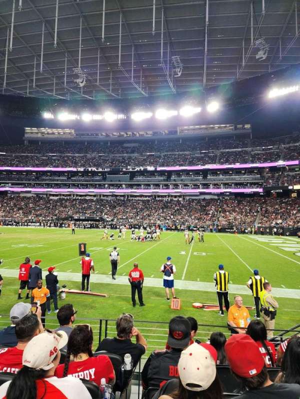 Allegiant Stadium, section: 108, row: 5, seat: 8