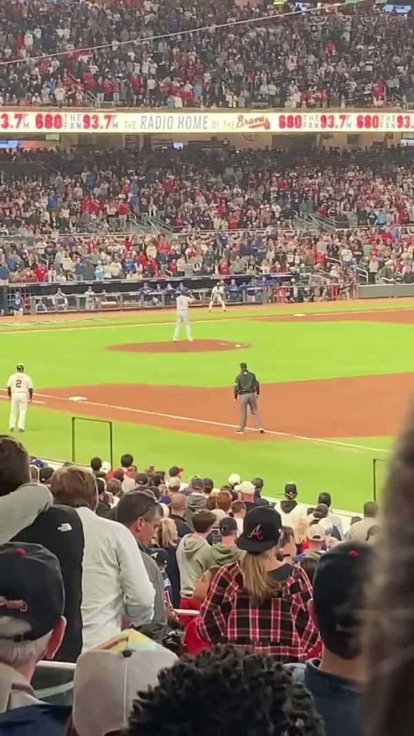 Truist Park, section: 112, row: 8, seat: 13