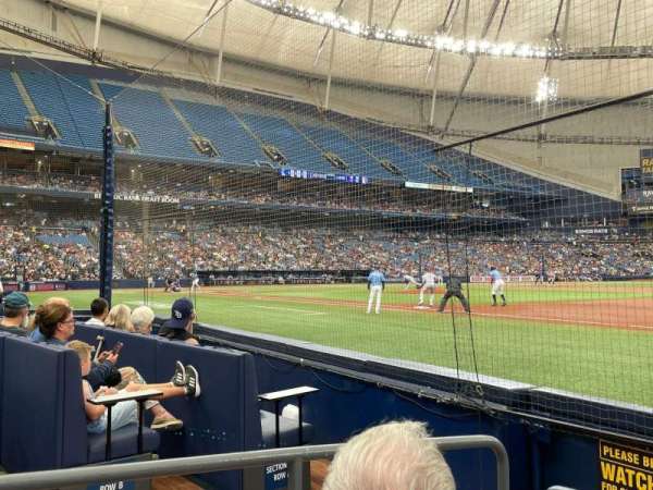 Tropicana Field, section: 124, row: C, seat: 3