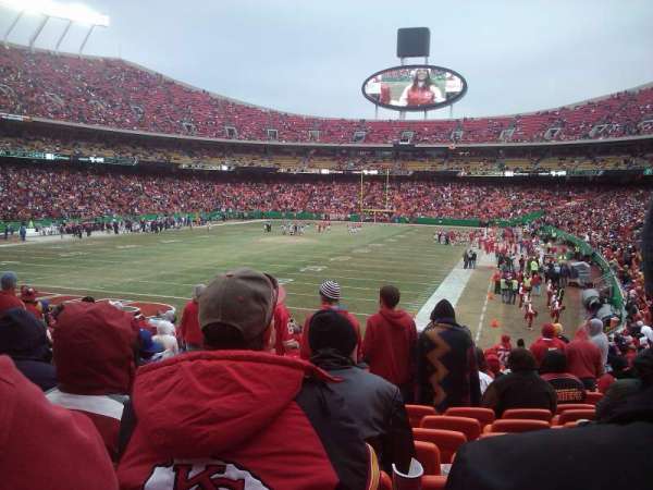 Arrowhead Stadium, section: 126, row: 25, seat: 12