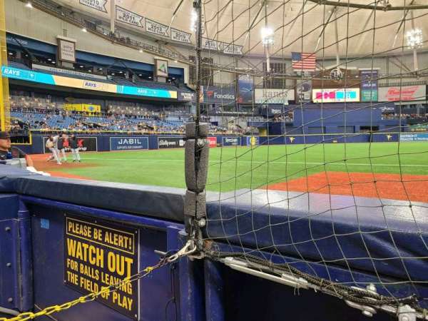 Tropicana Field, section: 125, row: B, seat: 2