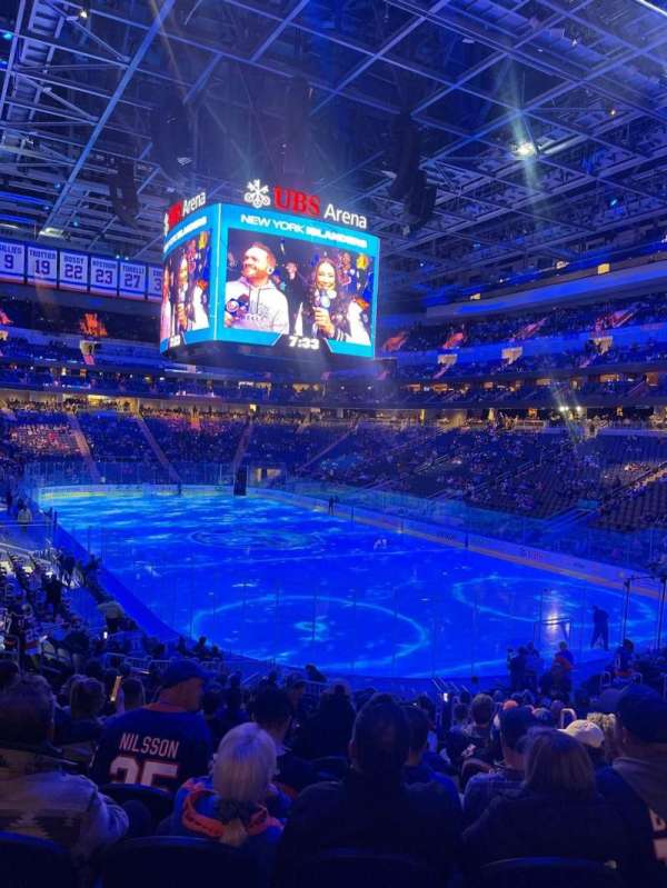UBS Arena, section: 101, row: 21, seat: 6