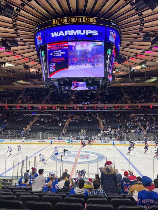 Madison Square Garden, section: 117, row: 13, seat: 16