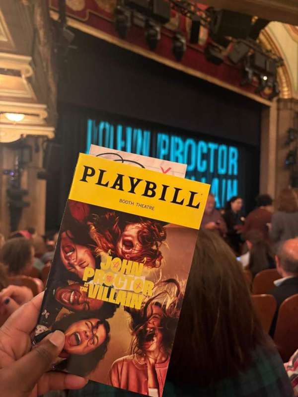 Booth Theatre, section: Orchestra L, row: K, seat: 11