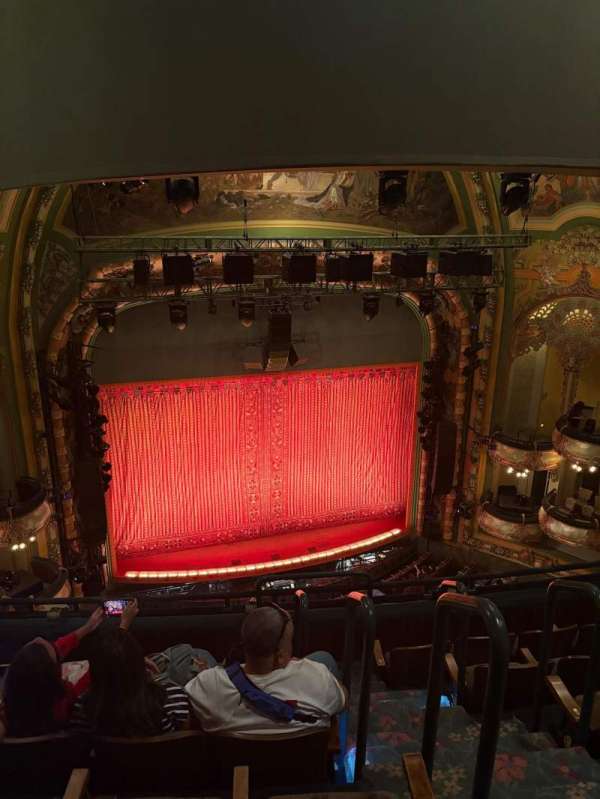 New Amsterdam Theatre, section: Balcony L, row: F, seat: 3