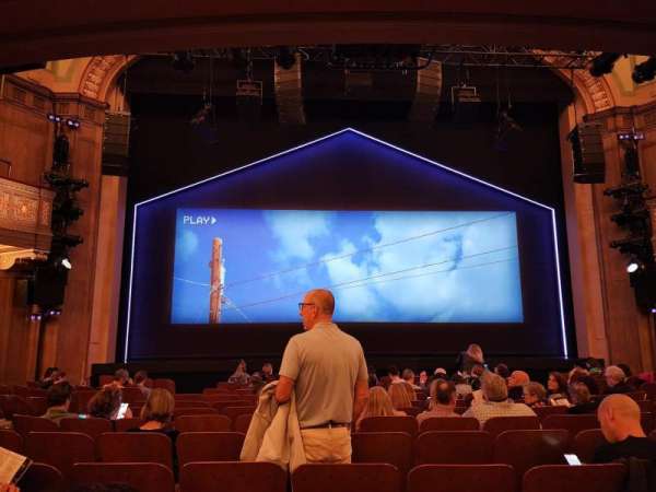 Booth Theatre, section: Orchestra C, row: K, seat: 108