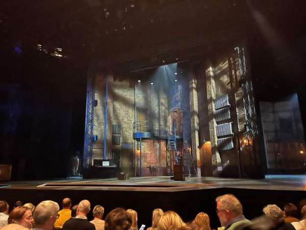 Barbican Theatre, section: Stalls, row: E, seat: 9
