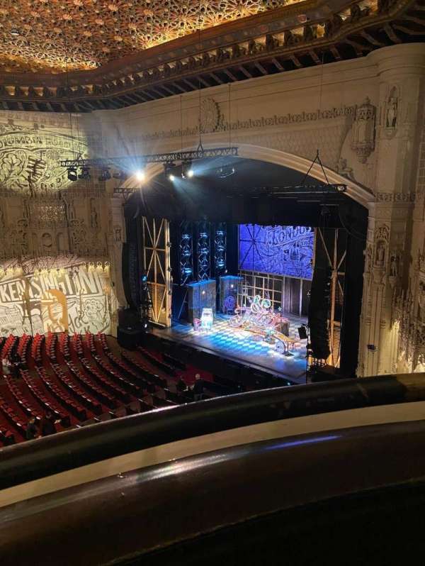 Orpheum Theatre, San Francisco, section: Balcony R, row: AA, seat: 4