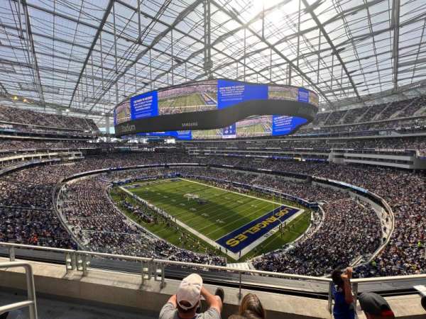 SoFi Stadium, section: 304, row: 3, seat: 21