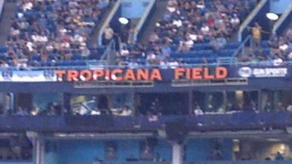 Tropicana Field, section: 143, row: Y, seat: 1