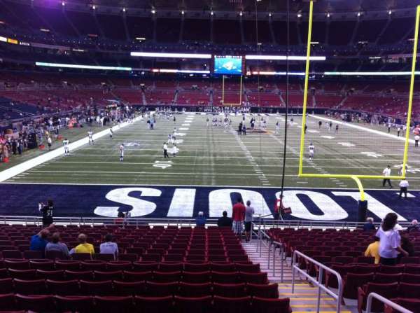 The Dome at America's Center, section: 101LO, row: U, seat: 2