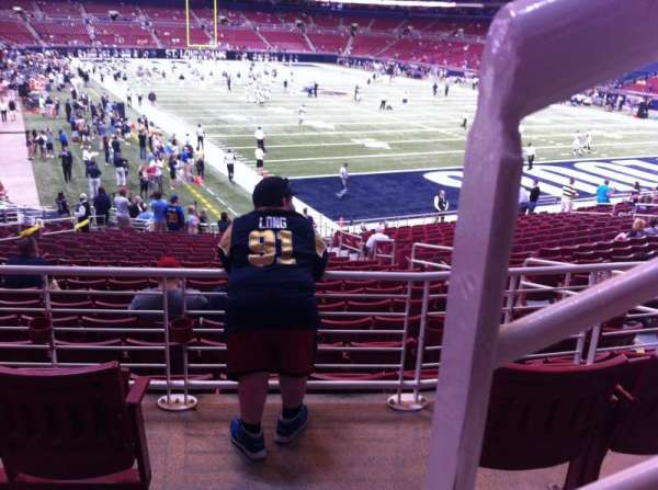 The Dome at America's Center, section: 104UP, row: AA, seat: 1