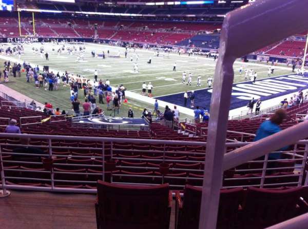 The Dome at America's Center, section: 106UP, row: AA, seat: 1