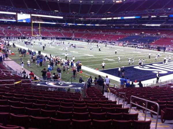 The Dome at America's Center, section: 107LO, row: U, seat: 2