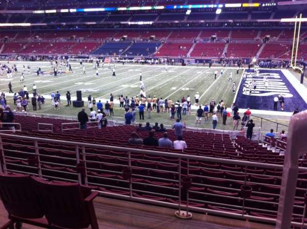 The Dome at America's Center, section: 110UP, row: AA, seat: 1