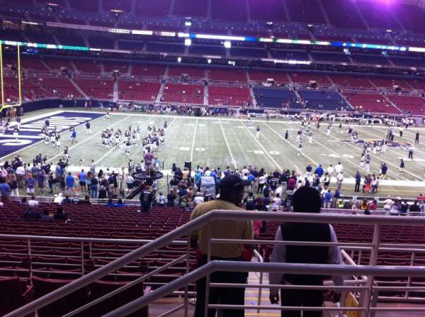 The Dome at America's Center, section: 116UP, row: CC, seat: 1