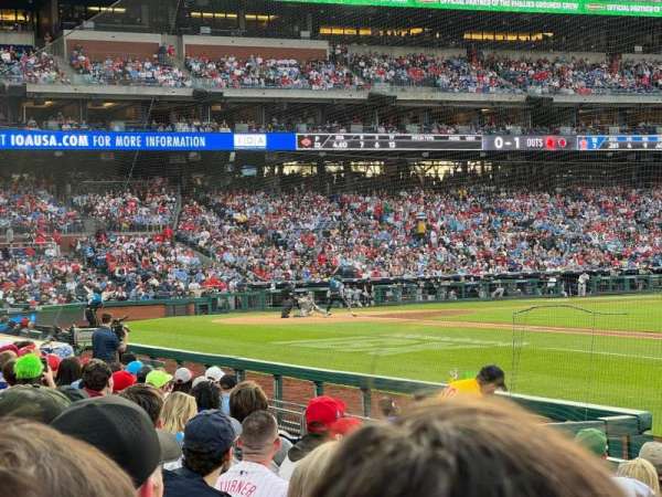 Citizens Bank Park, section: 113, row: 12, seat: 8