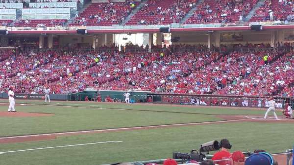 Great American Ball Park, section: 114, row: M, seat: 8