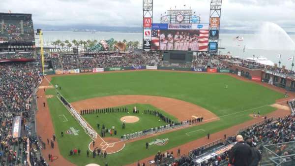 Oracle Park, section: VR313, row: 1, seat: 3