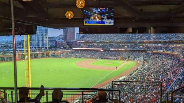 Oracle Park, section: 233, row: 1, seat: 1