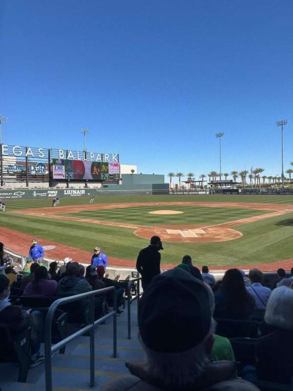 Las Vegas Ballpark, section: 111, row: N, seat: 1