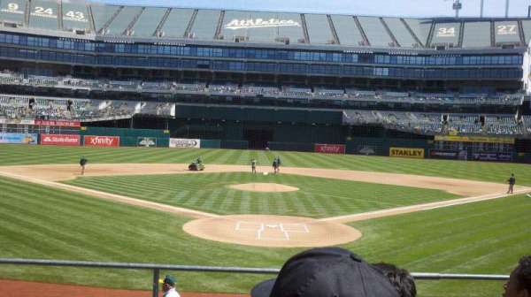 Oakland Coliseum, section: 117, row: 17, seat: 9