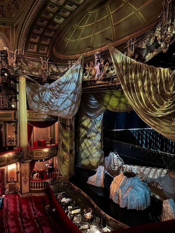 His Majesty's Theatre, London, section: Grand Circle, row: A, seat: 5