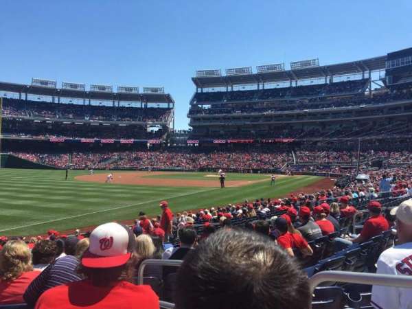 Nationals Park, section: 109, row: U, seat: 2