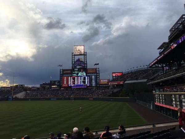 Coors Field, section: 112, row: 22, seat: 4