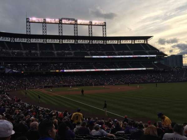 Coors Field, section: 112, row: 22, seat: 4