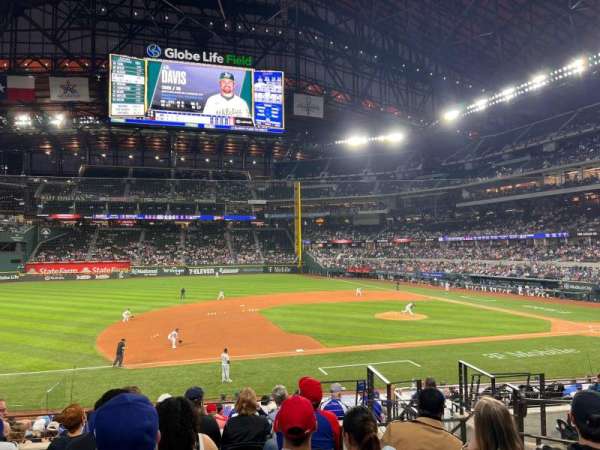 Globe Life Field, section: 7, row: 16, seat: 12