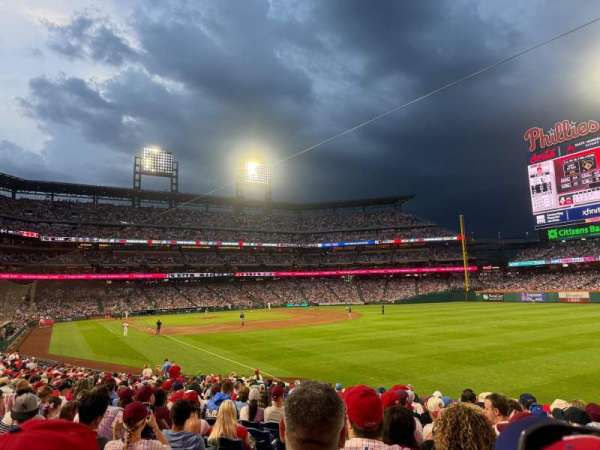 Citizens Bank Park, section: 108, row: 25, seat: 18