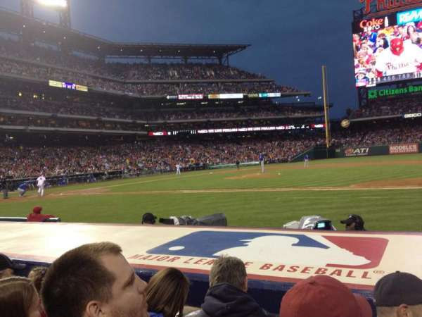 Citizens Bank Park, section: 116, row: 3, seat: 5