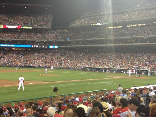 Citizens Bank Park, section: 134, row: 18, seat: 3