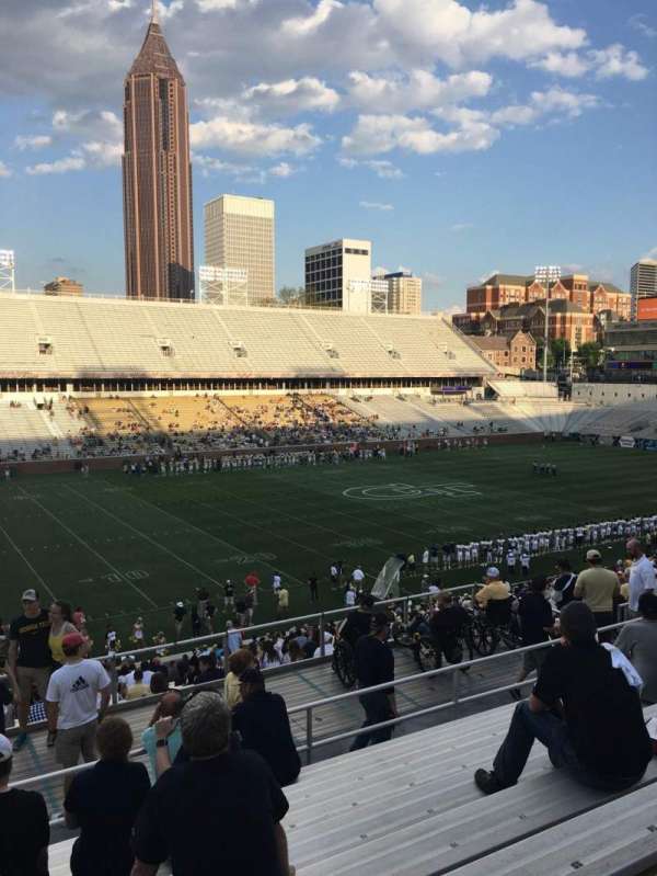Bobby Dodd Stadium, section: 110, row: 38, seat: 20