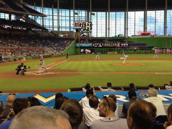 LoanDepot Park, section: 10, row: F, seat: 10
