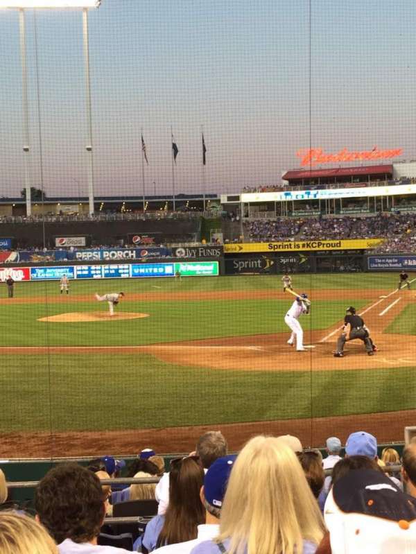 Kauffman Stadium, section: 125, row: H, seat: 7