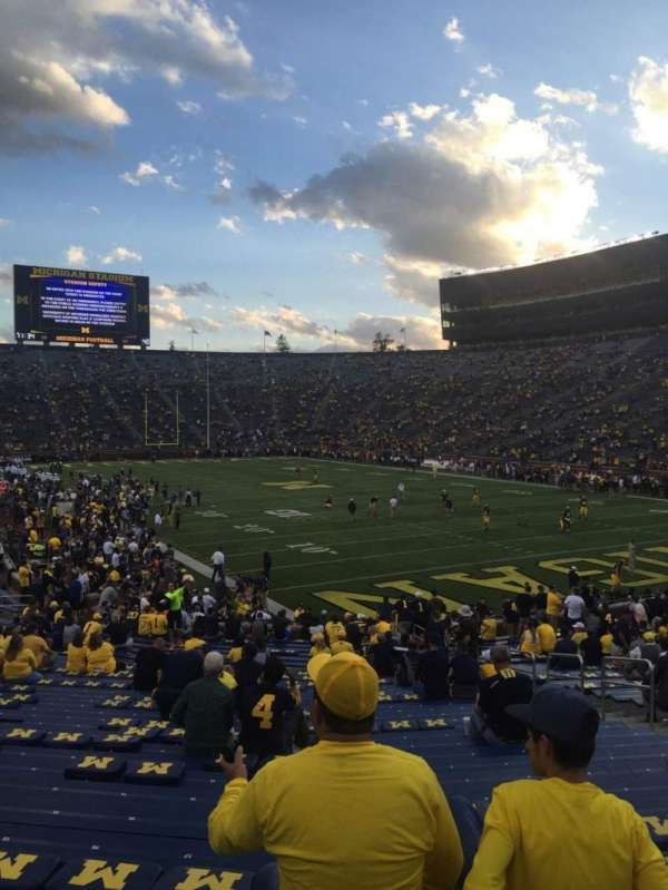 Michigan Stadium, section: 37, row: 34, seat: 3