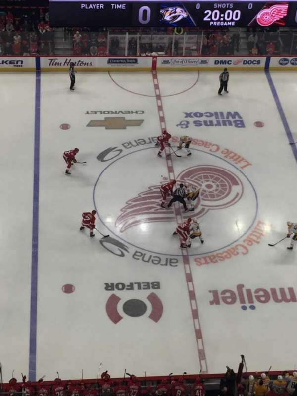 Little Caesars Arena, section: G24, row: 1, seat: 2