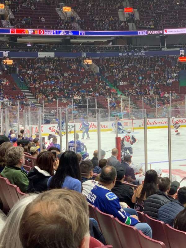 Rogers Arena, section: 116, row: 8, seat: 5