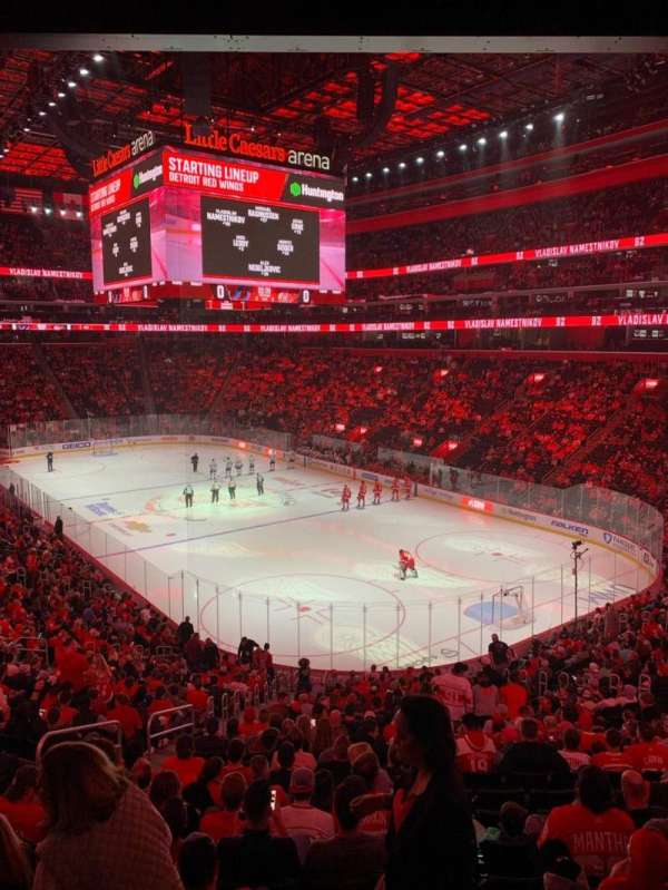 Little Caesars Arena, section: 104, row: 26, seat: 20