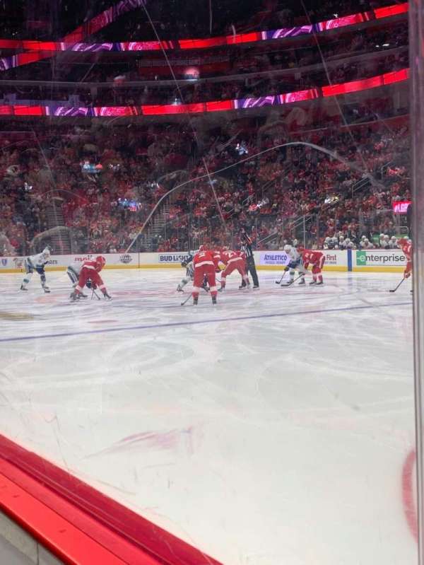 Little Caesars Arena, section: 106, row: 1, seat: 8
