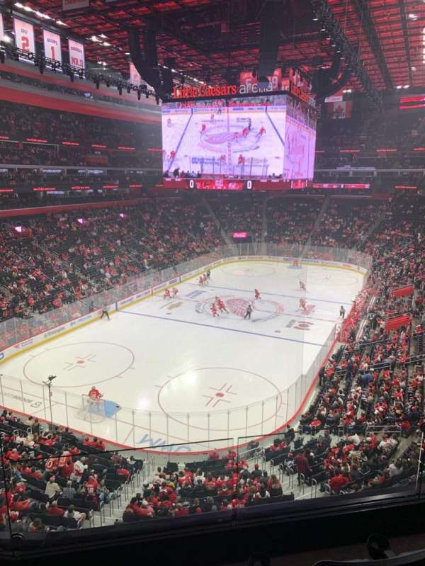 Little Caesars Arena, section: M1, row: C, seat: 4